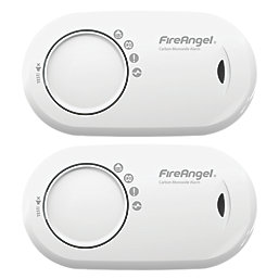 FireAngel  FA3820-T2 Battery Standalone Carbon Monoxide Alarms 2 Pack