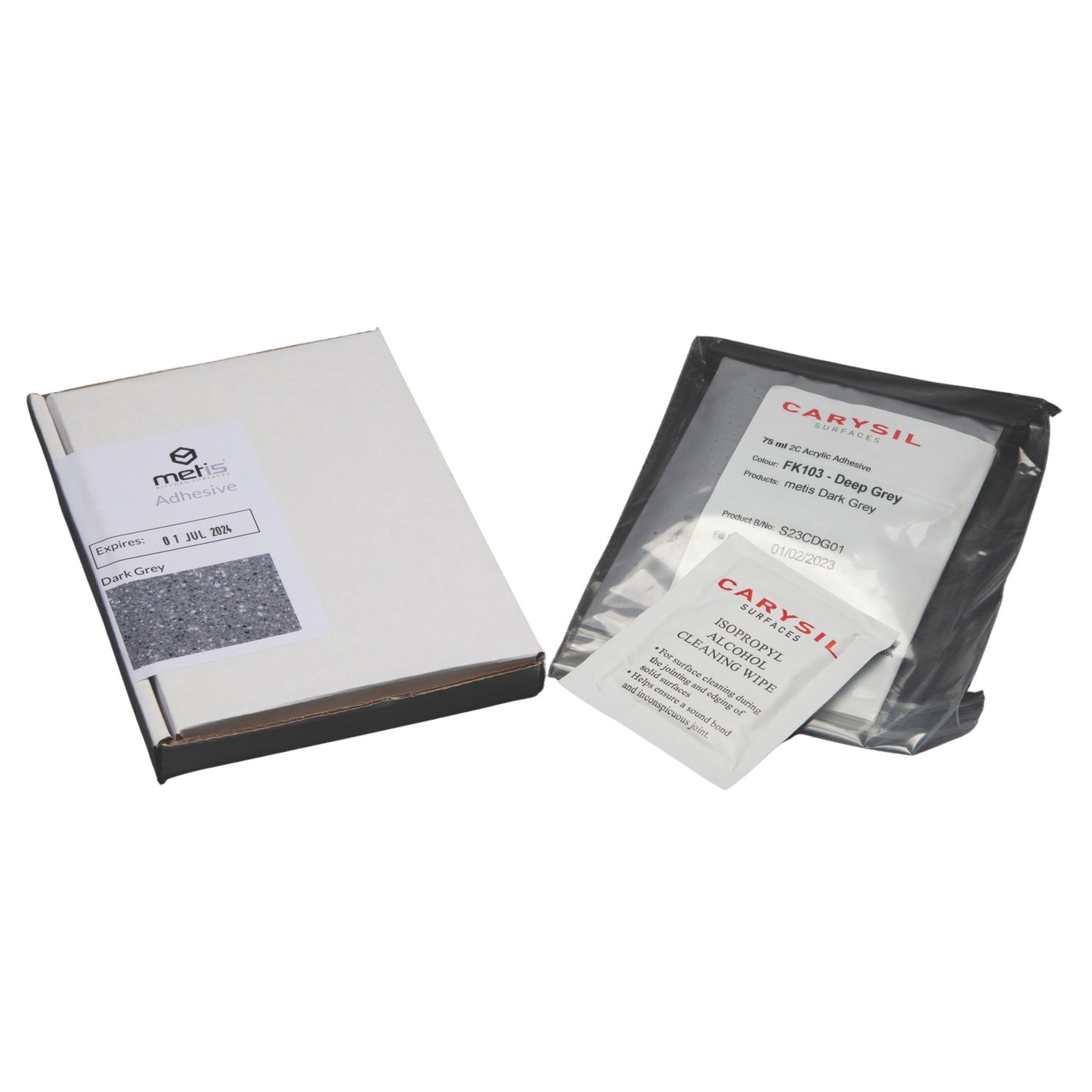 Metis Adhesive Sachet Dark Grey (124PW)