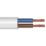 Time 2182Y White 2-Core 0.75mm² Flexible Cable 25m Coil