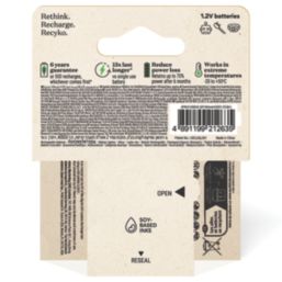 GP Batteries Recyko Rechargeable AAA 1.2V Ni-MH Batteries 4 Pack