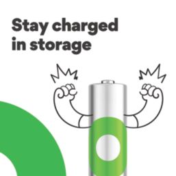 GP Batteries Recyko Rechargeable AAA 1.2V Ni-MH Batteries 4 Pack