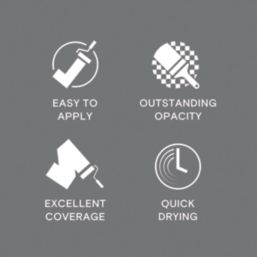 LickPro  2.5Ltr Grey 10 Vinyl Matt Emulsion  Paint