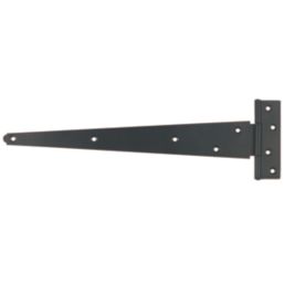 GateMate Black Straight Medium Tee Hinges 125mm x 16" x 400mm 2 Pack