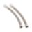 Hep2O Push-Fit Flexible Tap Connectors 15mm x 1/2" x 300mm 2 Pack