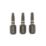 Erbauer  1/4" 25mm Hex Shank SQ1 Impact Screwdriver Bits 3 Pack