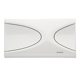 Fluidmaster Schwab Targa 227605 Dual-Flush Flushing Plate White