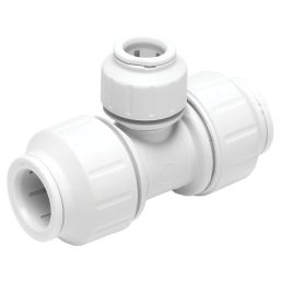 JG Speedfit  Plastic Push-Fit Reducing Tee 22mm x 22mm x 15mm
