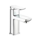 Aqualisa Downtown Chrome 147mm Standard Lever Mono Basin Pillar Tap  With Clicker Waste