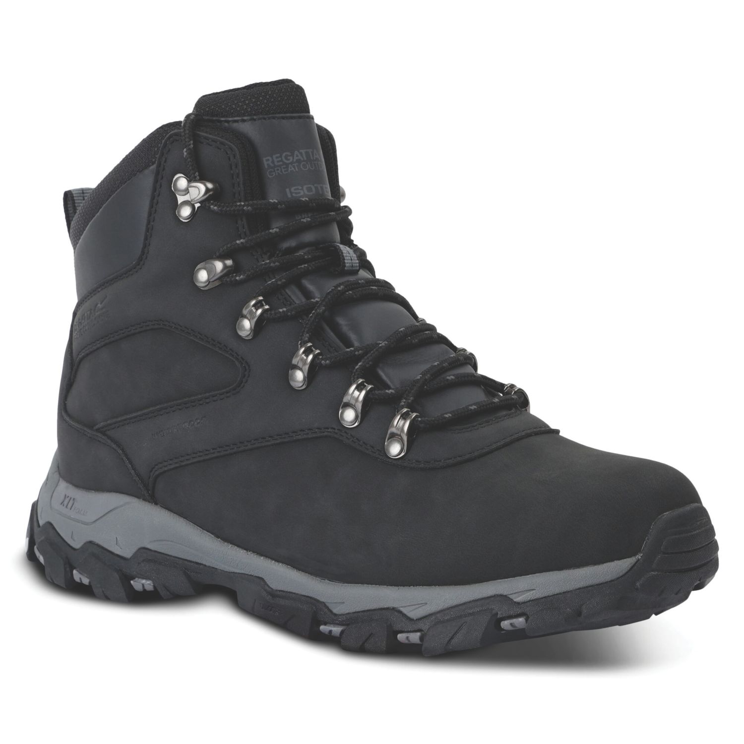 Regatta Holcombe Classic Size 8 Black Waterproof Non Safety Work Boots (125AT)