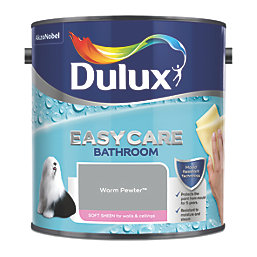 Dulux Easycare Soft Sheen Warm Pewter Emulsion Bathroom Paint 2.5Ltr