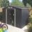 Rowlinson  8' x 5' 6" (Nominal) Apex Metal Shed Dark Grey