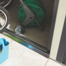 Rowlinson  8' x 5' 6" (Nominal) Apex Metal Shed Dark Grey