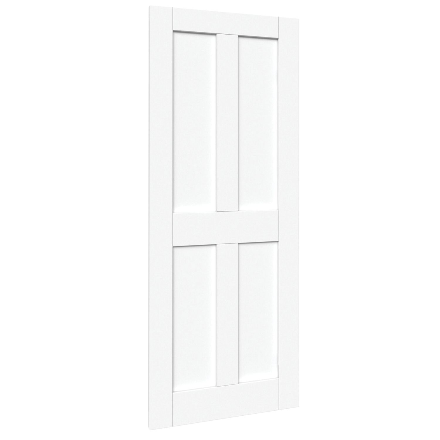 Green & Taylor Victorian Satin Painted White Wooden Shaker Internal Fully-Finished Door 1981mm x 762mm (125CT)