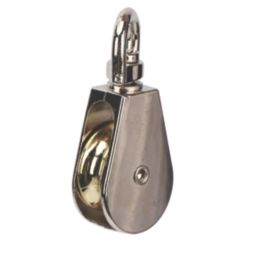 Essentials Steel Single Wheel Swivel Pulley 25mm