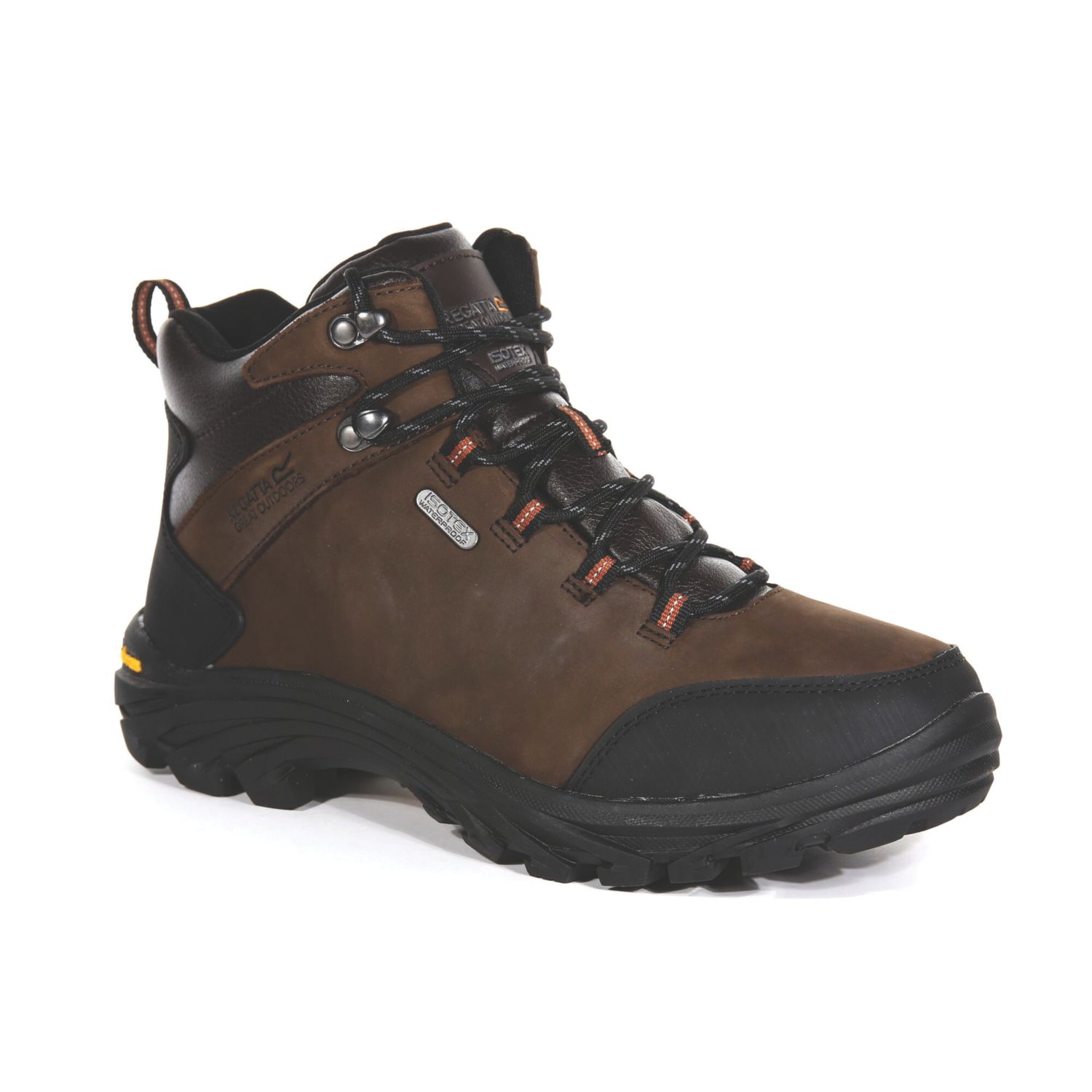 Regatta Burrell Leather Size 8 Peat Waterproof Non Safety Work Boots (125JU)
