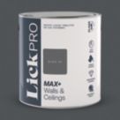 LickPro Max+ 2.5Ltr Black 01 Matt Emulsion  Paint