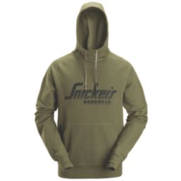 Snickers 2894 Logo Hoodie  Khaki Green Medium 39" Chest