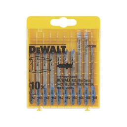 DeWalt  DT2292-QZ Multi-Material Metal Jigsaw Blade Set 10 Pieces