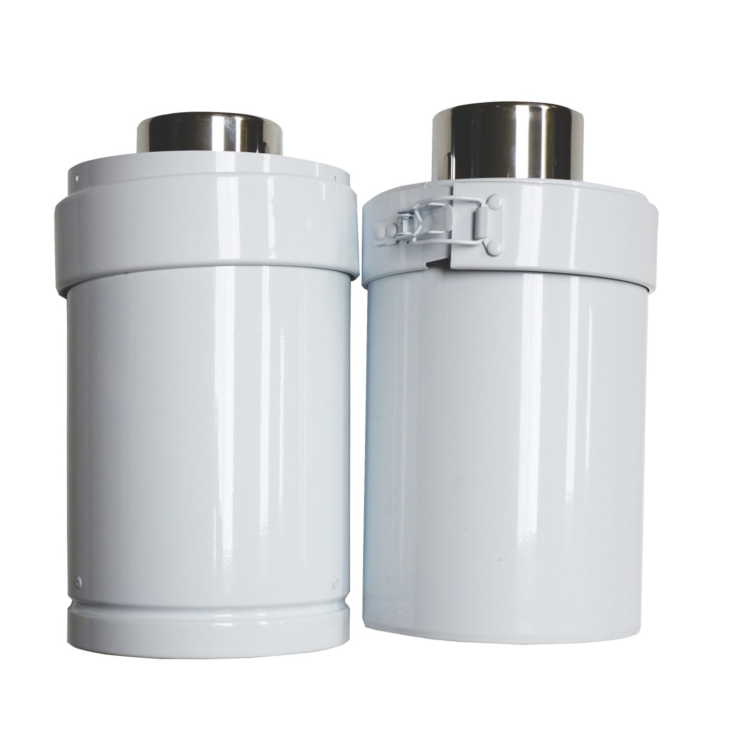 Grant White Adjustable Balanced Flue Extension 180mm x 275-450mm (125KP)