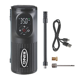 Ring RTC2000 Rechargeable Compact Cordless Handheld Tyre Inflator 3.7V