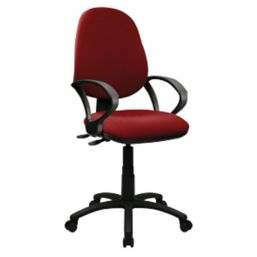 Nautilus Designs Java 300 Medium Back Task/Operator Chair Fixed Arms ...