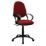 Nautilus Designs Java 300 Medium Back Task/Operator Chair Fixed Arms Wine