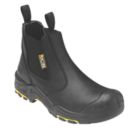JCB  Size 10  Black Water-Resistant Steel Toe Cap Safety Dealer Boots
