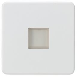 Knightsbridge  Recessed Square LED Kitchen Plinth Light Matt White 0.8W 15lm