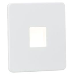 Knightsbridge  Recessed Square LED Kitchen Plinth Light Matt White 0.8W 15lm