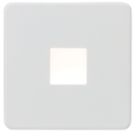 Knightsbridge  Recessed Square LED Kitchen Plinth Light Matt White 0.8W 15lm