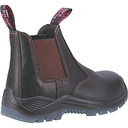 Hard Yakka Banjo  Womens Safety Dealer Boots Brown Size 7
