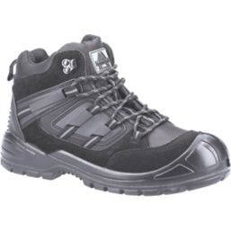 Amblers 257 Size 8  Black  Steel Toe Cap Safety Boots