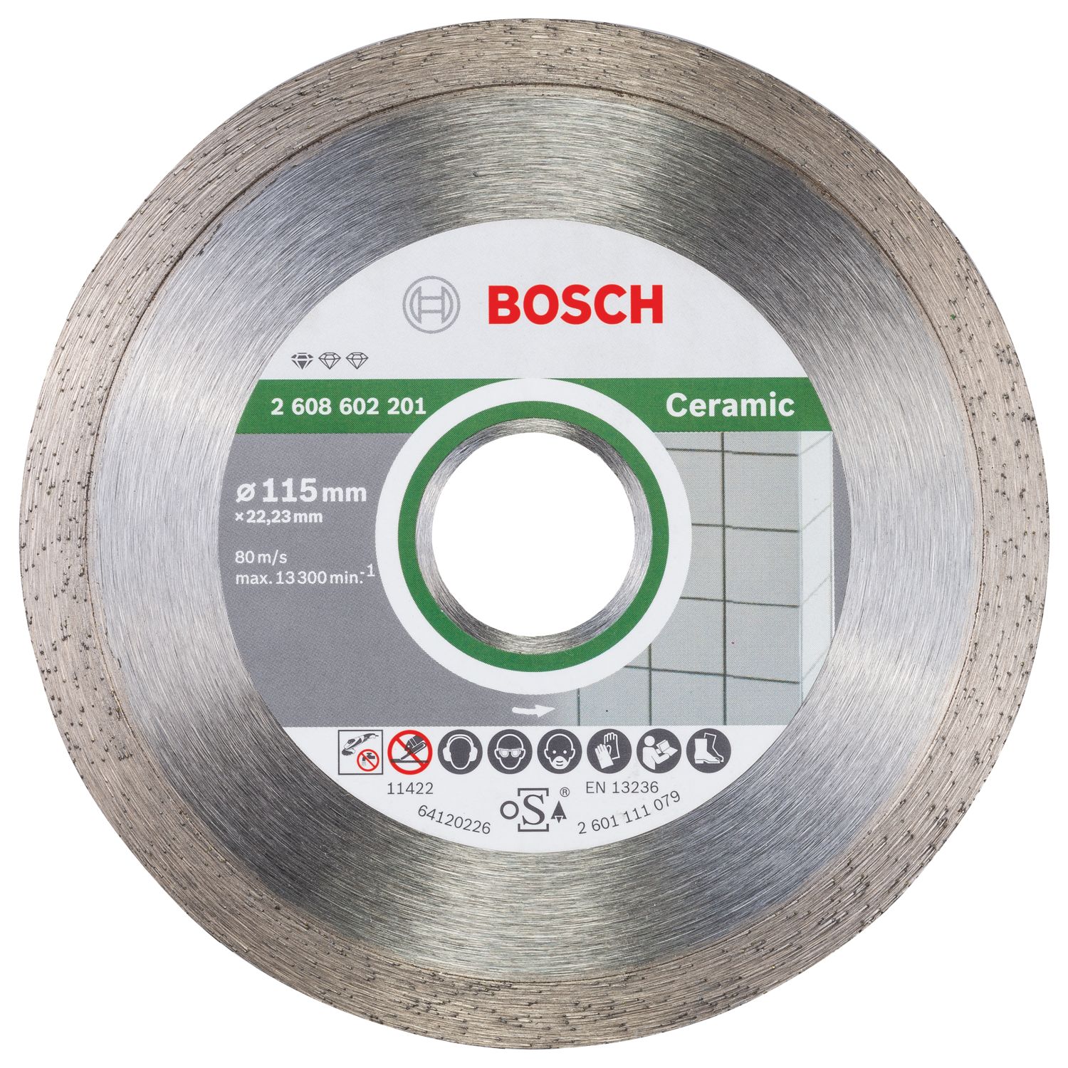 Bosch Tile Diamond Disc 115mm x 22.23mm (125VX)