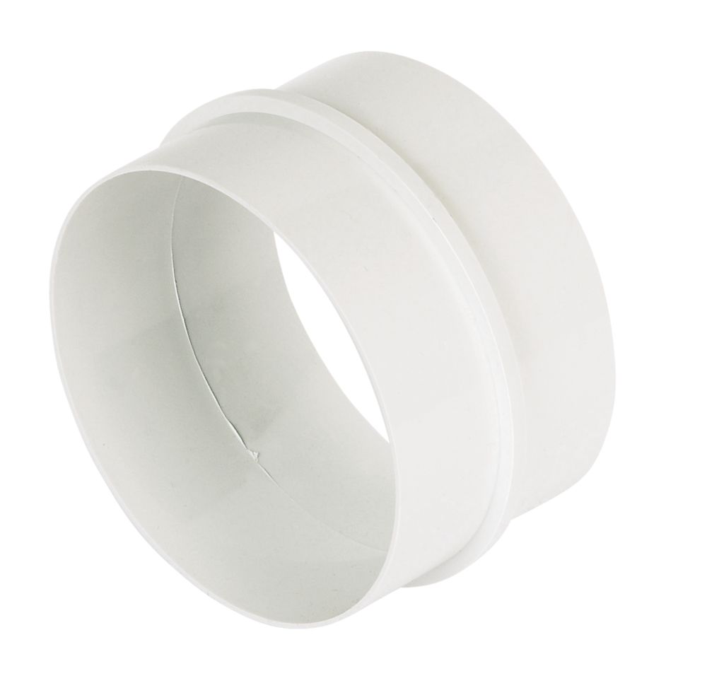 Manrose Round Pipe Connector White 100mm
