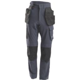 Hard Yakka Raptor Active Holster Work Trousers Dark Navy 34" W 32.5" L