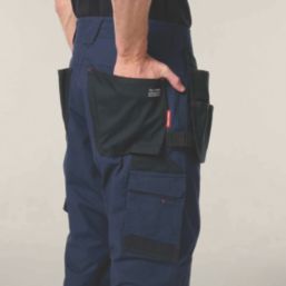 Hard Yakka Raptor Active Holster Work Trousers Dark Navy 34" W 32.5" L