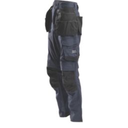 Hard Yakka Raptor Active Holster Work Trousers Dark Navy 34" W 32.5" L