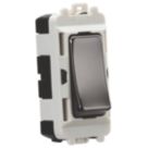 Knightsbridge  20AX Grid DP Control Switch Black Nickel