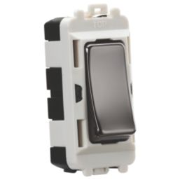 Knightsbridge  20AX Grid DP Control Switch Black Nickel