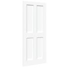 Green & Taylor Victorian Satin Painted White Wooden Shaker Internal Fire FD30 Door 1981mm x 838mm