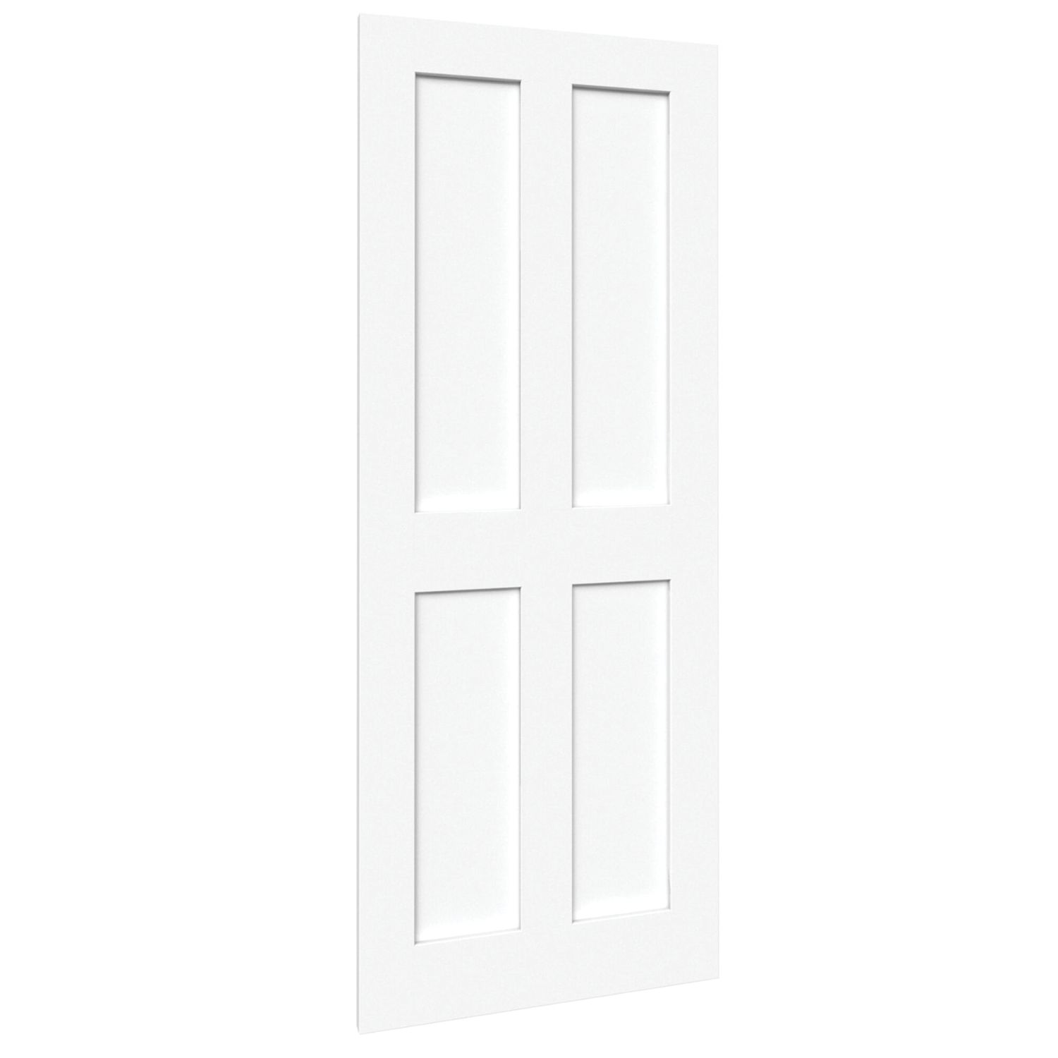 Green & Taylor Victorian Satin Painted White Wooden Shaker Internal Fire FD30 Door 1981mm x 838mm (126CT)
