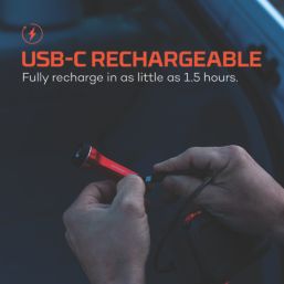 Nebo Luxtreme Nano Rechargeable LED Flashlight Black 420lm