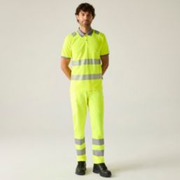 Regatta Pro Comfort Hi-Vis Polo Yellow 4X Large 57" Chest