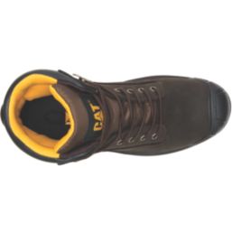 CAT Striver Max S3 Size 13  Brown Water-Resistant Steel Toe Cap Safety Boots