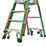 Little Giant Safety Cage Series 2.0 Fibreglass & Aluminium 4-Treads Green Podium Step 1.18m