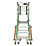Little Giant Safety Cage Series 2.0 Fibreglass & Aluminium 4-Treads Green Podium Step 1.18m