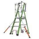 Little Giant Fibreglass 1.18m Green 4 Step Podium Steps