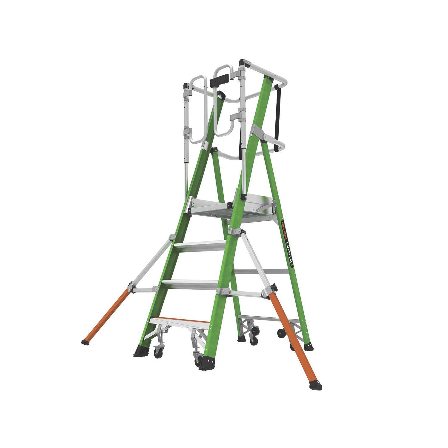 Little Giant Fibreglass 1.18m Green 4 Step Podium Steps (126FM)