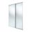 Spacepro Classic 2-Door Sliding Wardrobe Door Kit Cashmere Frame Mirror Panel 1793mm x 2260mm
