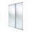 Spacepro Classic 2-Door Sliding Wardrobe Door Kit Cashmere Frame Mirror Panel 1793mm x 2260mm